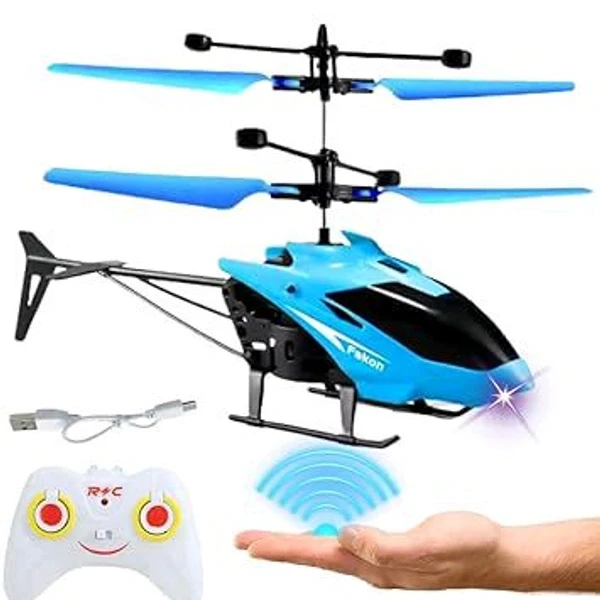 Mini RC Induction Helicopter Light USB Charging Flight Outdoor Helicopter